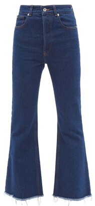 Paco Rabanne High-rise Kick-flare Jeans - Dark Denim