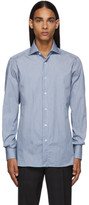 Thumbnail for your product : Ermenegildo Zegna Blue and White Stripe Shirt
