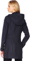 Thumbnail for your product : Michael Kors Faux-Leather-Trim Wool Coat