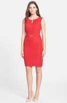 Thumbnail for your product : Ellen Tracy Hardware Embellished Sheath Dress