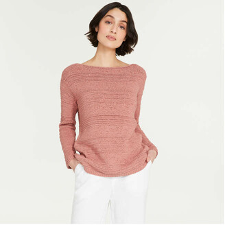 Joe Fresh Women's Boatneck Sweater, Dusty Pink (Size S)