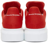 Thumbnail for your product : Alexander McQueen Red Knit Oversized Sneakers