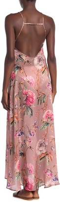 Vitamin A Bisette Floral Silk Cover-Up Maxi Dress