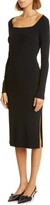 Thumbnail for your product : Nordstrom Signature Square Neck Long Sleeve Midi Sweater Dress