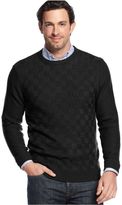 Thumbnail for your product : Geoffrey Beene Big and Tall Solid Basketweave Sweater