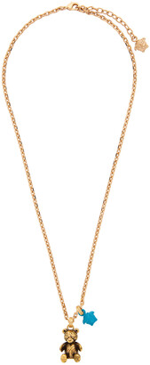 Versace Gold Bear Pendant & Medusa Necklace