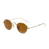 Thumbnail for your product : Ray-Ban Ray-BanGold Round Frame Sunglasses