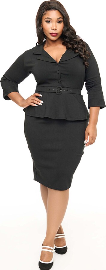 Silver Boohoo Plus Size Pencil Skirt Women's Pencil Skirt Suits