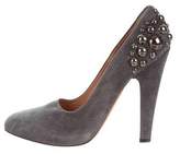 Thumbnail for your product : Alaia Suede Stud-Embellished Pumps