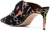 Thumbnail for your product : Kurt Geiger Bella chain-print embellished mules