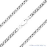 Thumbnail for your product : SPIGA .925 Italy Sterling Silver 1.6mm Wheat Link Italian Rope Chain Necklace
