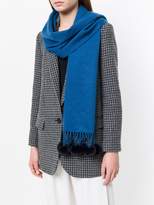 Thumbnail for your product : N.Peal fur-bobble knitted scarf
