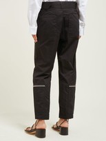 Thumbnail for your product : Helmut Lang Flight Cotton-blend Twill Trousers - Black