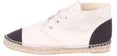 Thumbnail for your product : Chanel CC Leather High-Top Espadrille Sneakers