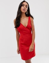 Thumbnail for your product : ASOS DESIGN DESIGN mini dress in structured ottoman