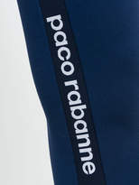 Thumbnail for your product : Paco Rabanne branded side stripe leggings