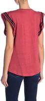Thumbnail for your product : Scotch & Soda Ruffle Sleeve Linen Blend Top
