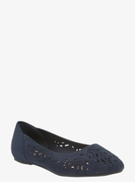 Thumbnail for your product : Torrid Faux Suede Laser Cut Flats (Wide Width)