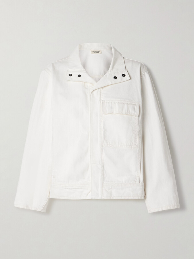 Nili Lotan Marilou Denim Jacket - Cream
