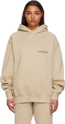 essentials tan cotton sweatshirt