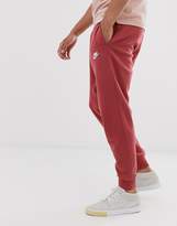 Thumbnail for your product : Nike Club cuffed joggers in burgundy