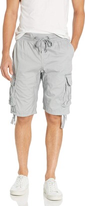 Southpole Men's Jogger Shorts with Cargo Pockets in Solid and Camo Colors