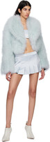 Thumbnail for your product : 16Arlington Blue Pleated Miniskirt