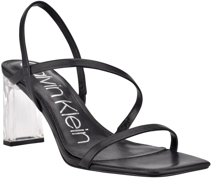 Calvin Klein Idina Translucent Heel Sandal - ShopStyle