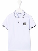 Thumbnail for your product : Stone Island Junior Compass-Patch Polo Shirt