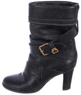 Thumbnail for your product : ChloÃ© Leather Mid-Heel Boots Black ChloÃ© Leather Mid-Heel Boots
