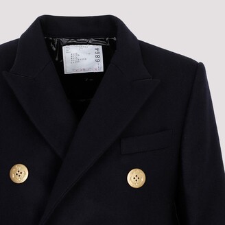 Sacai Wool Melton X Padded Jacket - ShopStyle