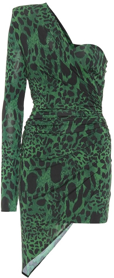 leopard dress green