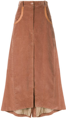 Nina Ricci high-waisted corduroy skirt