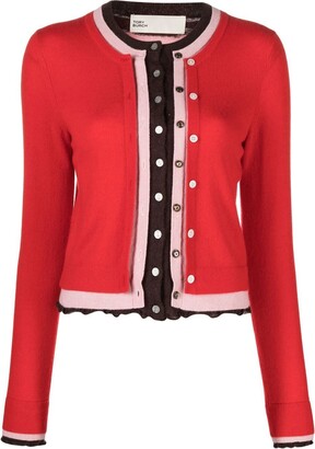 Tory Burch Button-Up Cashmere Cardigan