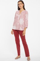 Thumbnail for your product : NYDJ High/Low Crepe Blouse (Regular & Petite)