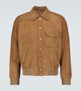 Thumbnail for your product : Gucci Suede bomber jacket