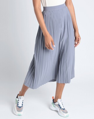 Puma Yona Sunpo Plissee Skirt Midi Skirt Grey - ShopStyle