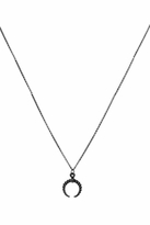 Thumbnail for your product : Belle Noel by Kim Kardashian Mini Rams Horn Charm Necklace in Gunmetal