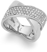 Thumbnail for your product : Michael Kors Quartz Pave Criss-Cross Band Ring
