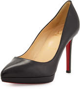 Thumbnail for your product : Christian Louboutin Pigalle Plato Leather Red Sole Pumps, Black