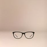 Thumbnail for your product : Burberry Gabardine Collection Cat-eye Optical Frames