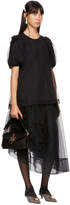 Thumbnail for your product : Simone Rocha Black Ruched Tulle Skirt