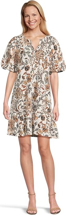 Lilly Pulitzer Amesbury Dress Women's Dress Coconut Take Meowt
