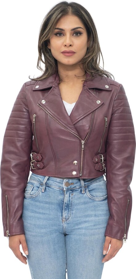 Boohoo Wine Bomber Jacket Womens Padded Faux Leather Bomber Jacket
