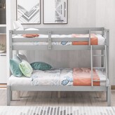 Thumbnail for your product : TiramisuBest Solid Wood Twin over Full Bunk Bed-79"L x 56"W x 59"H