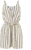Thumbnail for your product : Accessorize Woven Stripe Playsuit - Cream