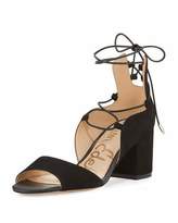 Thumbnail for your product : Sam Edelman Serene Suede Lace-Up Sandal, Black