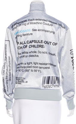 Moschino Printed Zip Sweatshirt