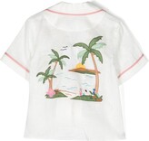 Thumbnail for your product : Zimmermann Kids Clover appliqué detail shirt