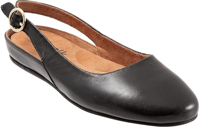 SoftWalk Sandy Women's Shoes Black : 6 WW (EE), Leather